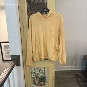 J. Jill Mustard Hooded Top